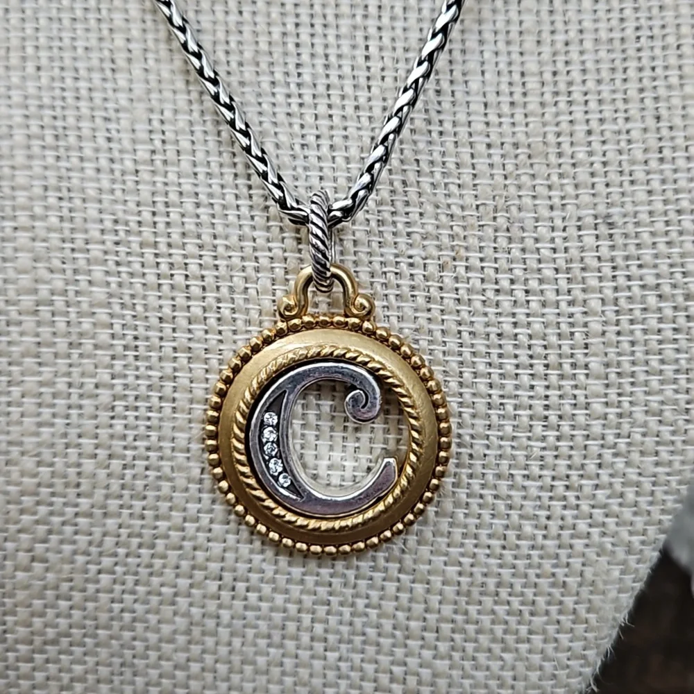 Brighton necklace and letter "c" pendant - Picture 2 of 5
